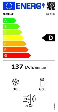 Компактный холодильник Frigelux RDP96BD Photo 3
