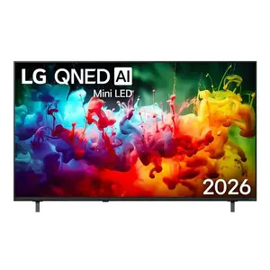 LG 65QNED72B6B 65 collu 4K Ultra HD QNED Smart TV melns ar Mini LED apgaismojumu un TruMotion 60 Hz