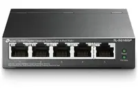 TP-Link TL-SG1005P V6.6 5-портовый гигабитный настольный коммутатор с 4 портами PoE и бюджетом мощности 65 Вт