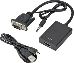 RoGer Video Adapter VGA to HDMI with Audio Support