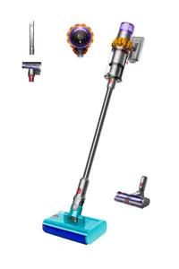 Dyson V15s Detect Submarine 2-in-1 Stick Vacuum Cleaner Dry and Wet Bagless Cyclonic Battery 660W 0.77L Nickel and Yellow