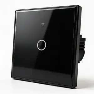 QOLTEC 52711 Viedais skārienjutīgais gaismas slēdzis 1-kanālu WiFi Taimeris Tuya