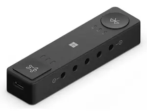 Microsoft Adaptive Hub for Business Keypad Bluetooth and USB Black with Built-in Battery and Windows Support