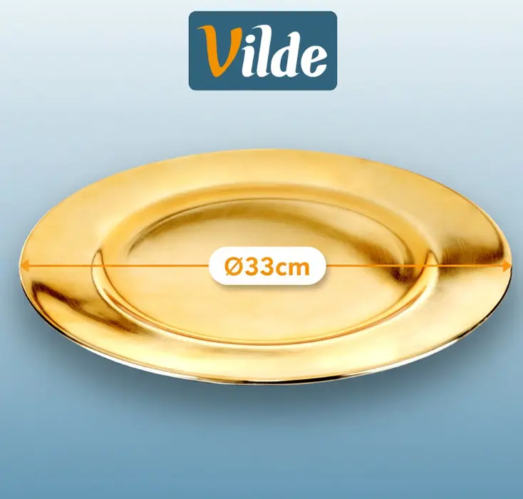 Vilde 139825 Golden Underplate 33 cm Photo 4
