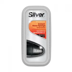 Silver Shoe Shine melna apavu švammīte