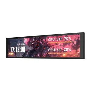 DarkFlash V92 9.2 collu IPS papildu monitors ar 1920 x 462 izšķirtspēju USB-C saskarni melns