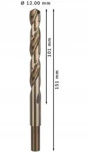 Format spirālurbis HSS-Co cilindrisks 12 mm