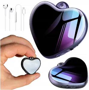 Mini spiegošanas diktofons Q66 8GB kulons atslēgu piekariņš HQ