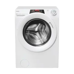 Candy RapidÓ RO4 476DWM7/1-S veļas mašīna ar frontālo ielādi, 7 kg ietilpību, 1400 apgr./min griešanās ātrumu, invertora tehnoloģiju, tvaika programmām un A energoefektivitātes klasi, balta
