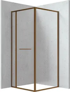 Душевая кабина Deante Square KQB C099P квадратная Бронза брашированная
