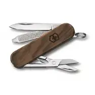 Перочинный нож Victorinox Classic SD Wood с 5 функциями и накладками из орехового дерева