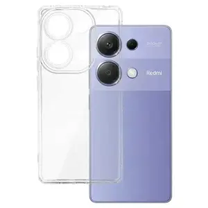 Tālruņa vāciņš Fusion Armor Antishock priekš Redmi Note 13 Pro 4G un Poco M6 Pro 4G caurspīdīgs TPU aizmugurējais vāks