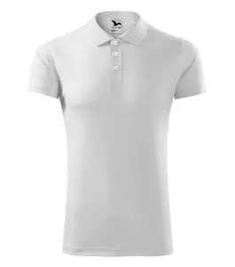 MALFINI Victory 217 Unisex Polo Krekliņš Baltā Krāsā Interlock Pique 100% Poliesters