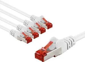 Goobay 66643 Tīkla kabelis Cat6 S/FTP 2 m RJ-45 sarkans un balts apaļš