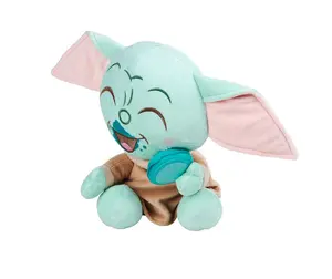 SIMBA plush toy figure Star Wars Grogu with macaroon, multicolor, recommended age from 3 years
