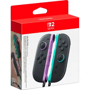 Nintendo Joy-Con 2 bezvadu Bluetooth spēļu kontrolieris gaiši violetā un gaiši zaļā krāsā priekš Nintendo Switch 2