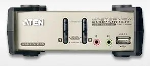 ATEN CS1732B KVM-переключатель 2-портовый USB PS/2 VGA Audio KVMP с OSD