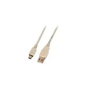 helos USB 2.0 kabelis USB A uz Mini-USB B 3 m melns vīrietis-vīrietis