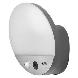 Ledvance Osram SMART+ Wifi Camera Round Āra sienas apgaismojums 6 W 3000 K 400 lm Melns