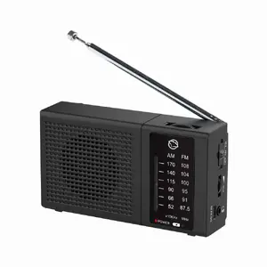MANTA MARDI120BK Costa FM AM Radio Built in battery Compact size Headphone jack