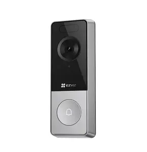 EZVIZ HP8 Bezvadu āra durvju zvans Wi-Fi 6 5MP Sudraba Melna