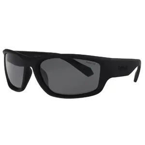 Saules brilles Polaroid PLD 2166/S 00362M9 vīriešu taisnstūra melnas plastmasas pelēkas polarizētas