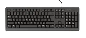 Trust Primo Wired USB Full-size Keyboard German Layout Black