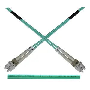Optical patch cable duplex LC-LC 50/125 MM 2m OM3 UPC-UPC LSZH turquoise