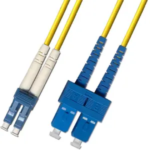 Duplex optical patch cable LC-SC 9/125um single-mode 0.5m OS2 G657A