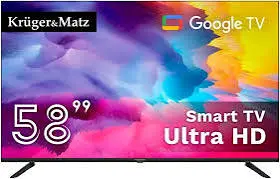 58-дюймовый телевизор Kruger&Matz KM0258UHD-G2 Ultra HD с функцией Smart TV