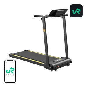 UREVO Foldi MINI 2 Skrejceliņš salokāms melns LED displejs maksimālais ātrums 10 km/h maksimālais lietotāja svars 120 kg