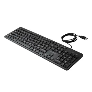 eSTUFF GLB211102 Vadu USB membrānas tastatūra QWERTY Ziemeļu pilna izmēra 106 taustiņi melns birojs