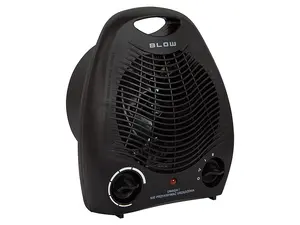 BLOW FH-A01 2000W Sildītājs Melns Termoventilators ar Termostatu Pārkaršanas Aizsardzību 3 Jaudas Līmeņiem