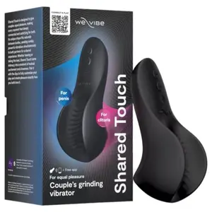 WE-VIBE Shared Touch Двусторонний вибратор для пар черный с 10 режимами вибрации водозащитой IPX7 управлением через приложение и силиконом