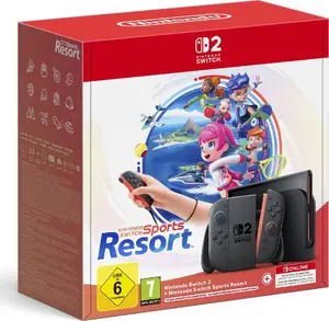 Portatīvā spēļu konsole Nintendo Switch 2 & Switch Sports Resort 256 GB Melna Wi-Fi 7.9" Skārienekrāns