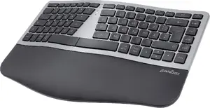 Kompakta bezvadu ergonomiska tastatūra Perixx PERIBOARD-818 DE Iron