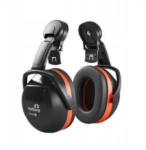 BOXER Secure 3 Helmet-Mounted Hearing Protectors Black-Orange