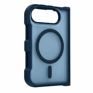 Vāciņš Evelatus Apple iPhone Duo Silver-Shield Skin Feel 2-in-1 MagSafe Case Navy Blue