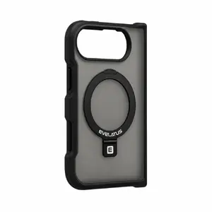 Vāciņš Evelatus Apple iPhone Duo Shield Case With MagSafe & Stand Matte Ring Black