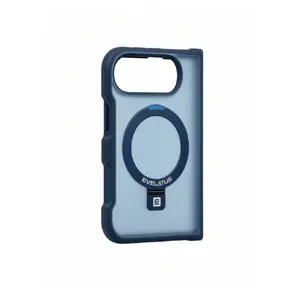 Evelatus Apple iPhone Duo Shield Case With MagSafe and Stand Matte Ring Navy Blue vāciņš