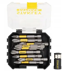 Stanley STA88564-XJ Torsion Skrūvgriežu uzgaļu komplekts PH 50 mm 9 gabali ar magnētisko skrūves fiksatoru