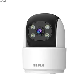 Tesla SecureQ SC30 Iekštelpu rotējošā Wi-Fi IP videonovērošanas kamera ar skaļruni un mikrofonu