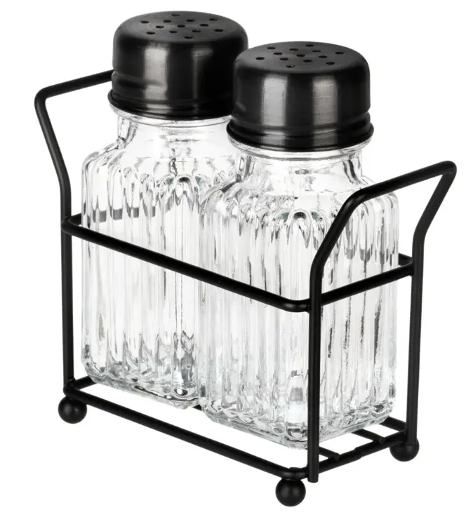Vilde Salt and Pepper Shaker Set in Stand Photo 2