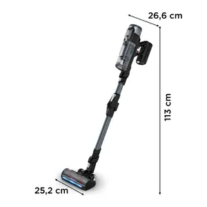 Rowenta X-Force Flex 16.60 RH9C71E0 2-in-1 Stick Vacuum Cleaner Battery Powered Dry Bagless Cyclonic Black Blue 315 AW 120 min