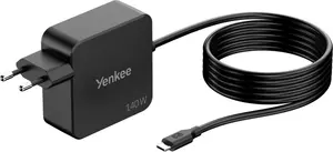 YENKEE YAU NTC140 USB-C Baroklis Lādētājs 140W 1.8m