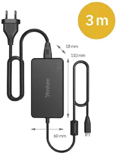 Lādētājs Yenkee YAUNTB90 90W USB-C Power Delivery
