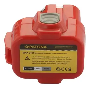 PATONA rezerves akumulators Makita 9001 9100A 9.6 V 2500 mAh Ni-MH