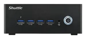 Shuttle XPC nano Nano PC NA20H7,AMD Ryzen™ AI 7 Pro 350 APU, Radeon 860M, 2xHDMI, 2xUSB-C 4.0(DP), 2x2.5Gbit LAN, 24/7 permanent operation, incl. VESA