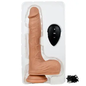 Kiiroo Julio reālistisks vibrējošs un kustīgs dildo ar bezvadu tālvadības pulti Bluetooth ūdensnecaurlaidīgs silikons