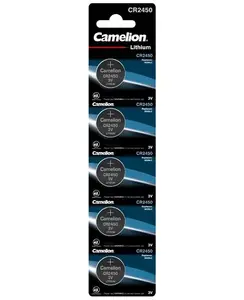 Akumulators CAMELION CR2450 3V litija, CR2450, 5 gab., augstums 5 mm, diametrs 24,5 mm
